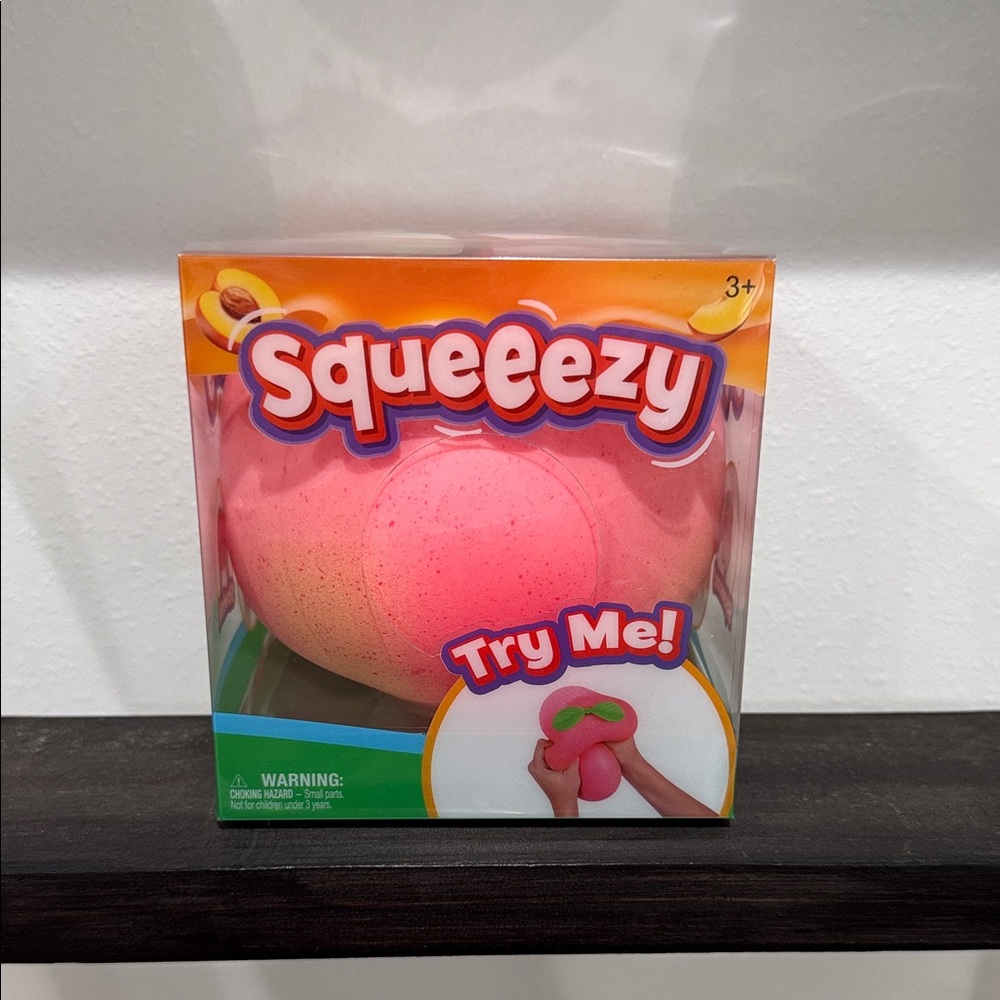 Sunny Days Peach Squeeezy Stress Ball Toy -